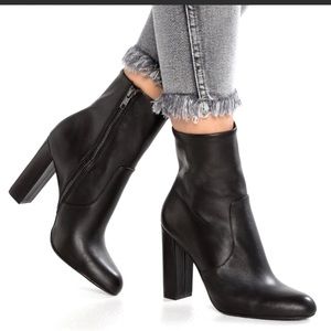 COPY - Steve Madden , Editor Leather Ankle Boots